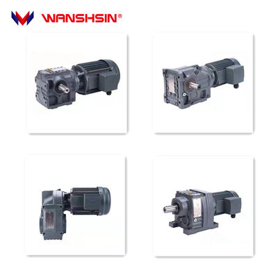El reductor de velocidad helicoidal de la transmisión de la serie del gris K de Wanshsin estimula el motor eléctrico del engranaje cónico para la logística