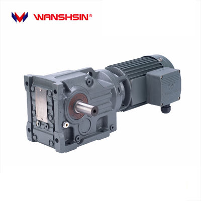 Motor eléctrico helicoidal 50Hz 60Hz del engranaje cónico de la CA de la serie del gris K de Wanshsin