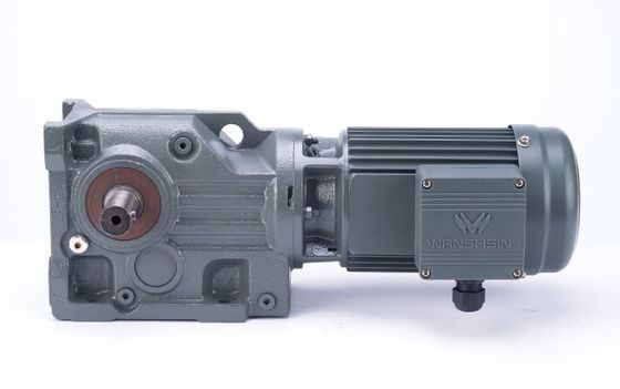 Motor eléctrico helicoidal 50Hz 60Hz del engranaje cónico de la CA de la serie del gris K de Wanshsin