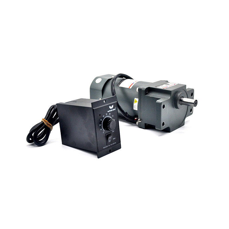 Motor micro del engranaje la monofásico de la CA 60W del motor con el regulador de la velocidad y la caja de cambios de ángulo recto